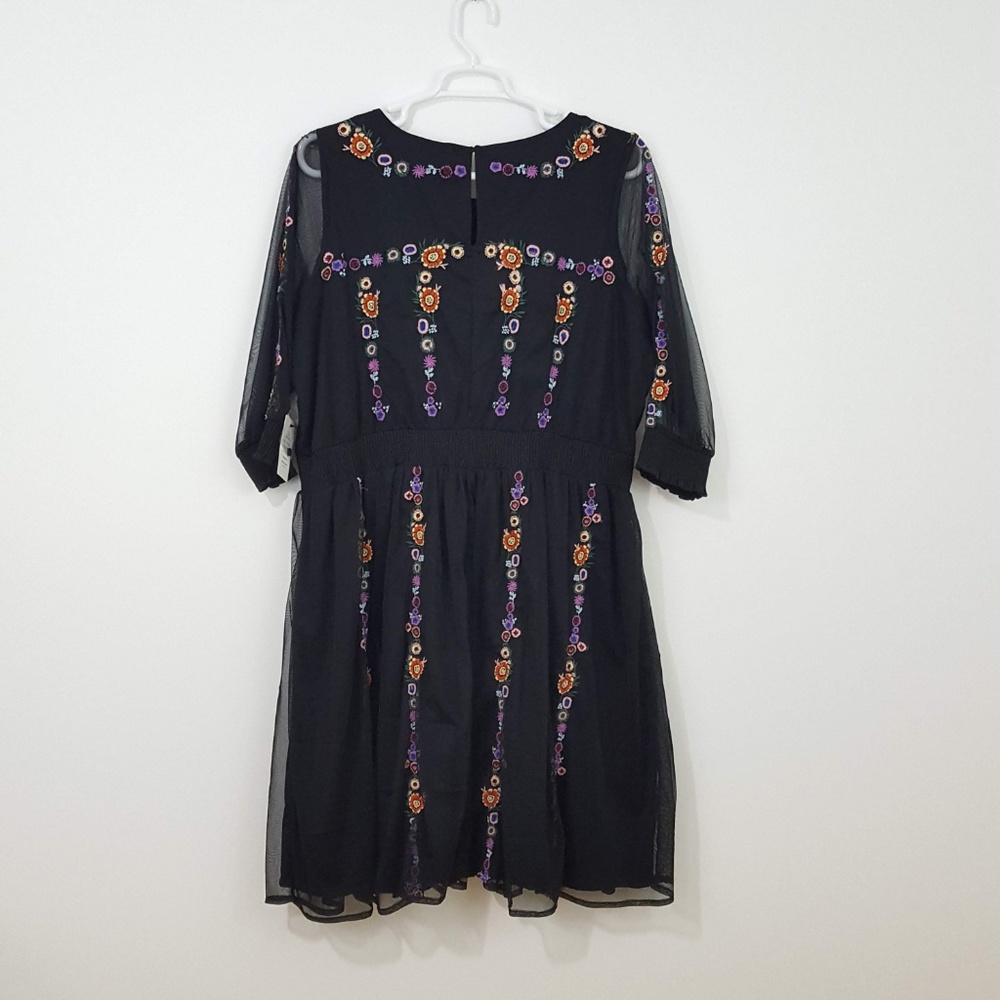 **NFS** ELOQUII Embroidered Fit & Flare Dress 20 - Picture 7 of 8